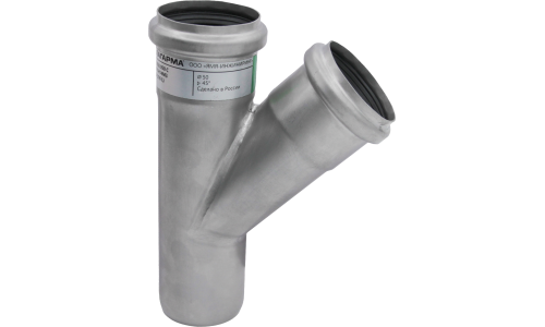 Тройник косой, угол 45°