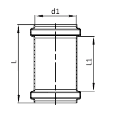 Чертеж тройника 87,5°