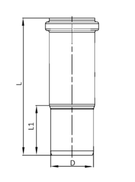 Чертеж тройника 87,5°