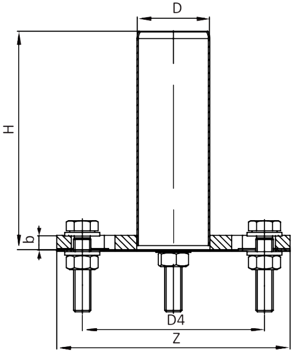 Чертеж фланца