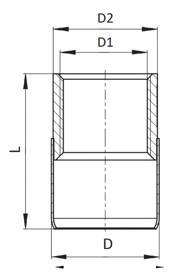Чертеж штуцера